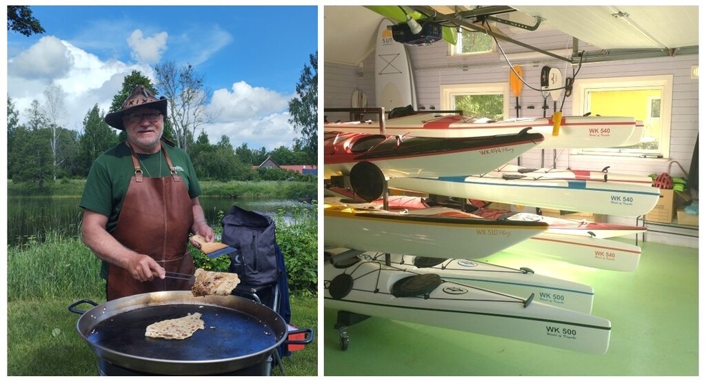 Kolbullensdag i Axmar bruks hamn med kajakutförsäljning